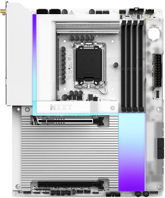 Nzxt n9 z890 matte white - NZXT N9 Z890 Moederbord (wit)