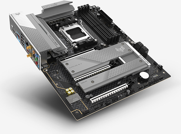 Sapphire nitro b850a wifi 7 amd b850 4 orig - Sapphire NITRO+ B850A WIFI7 Moederbord