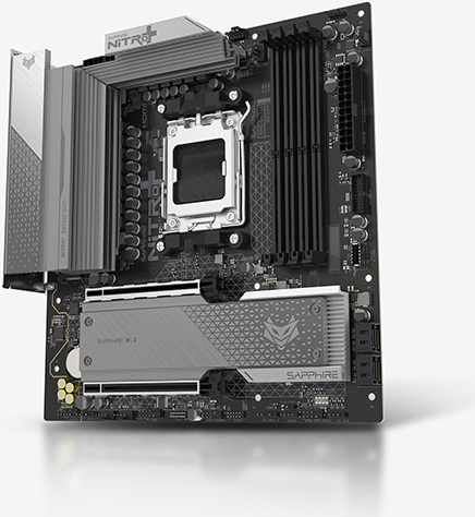 Sapphire nitro b850m wifi amd b850 sock 3 orig - Sapphire NITRO+ B850M WIFI Moederbord