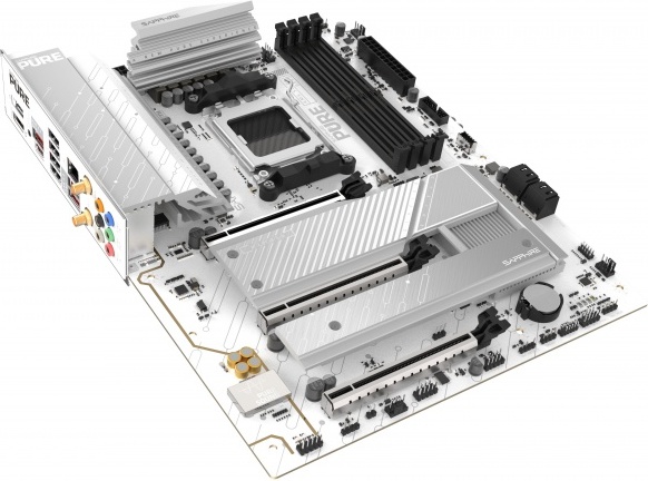 Sapphire pure b850a moederbord wifi7 am 2 orig - Sapphire PURE B850A WIFI 7 Moederbord