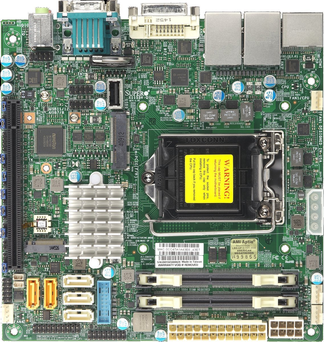 Supermicro Supermicro Mbd-X11Ssv-Q-O