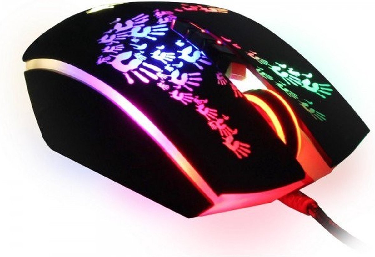 A4Tech - Muis - Gamingmuis - 6200 Dpi, Rgb-Achtergrondverlichting, Bloody - afbeelding 2