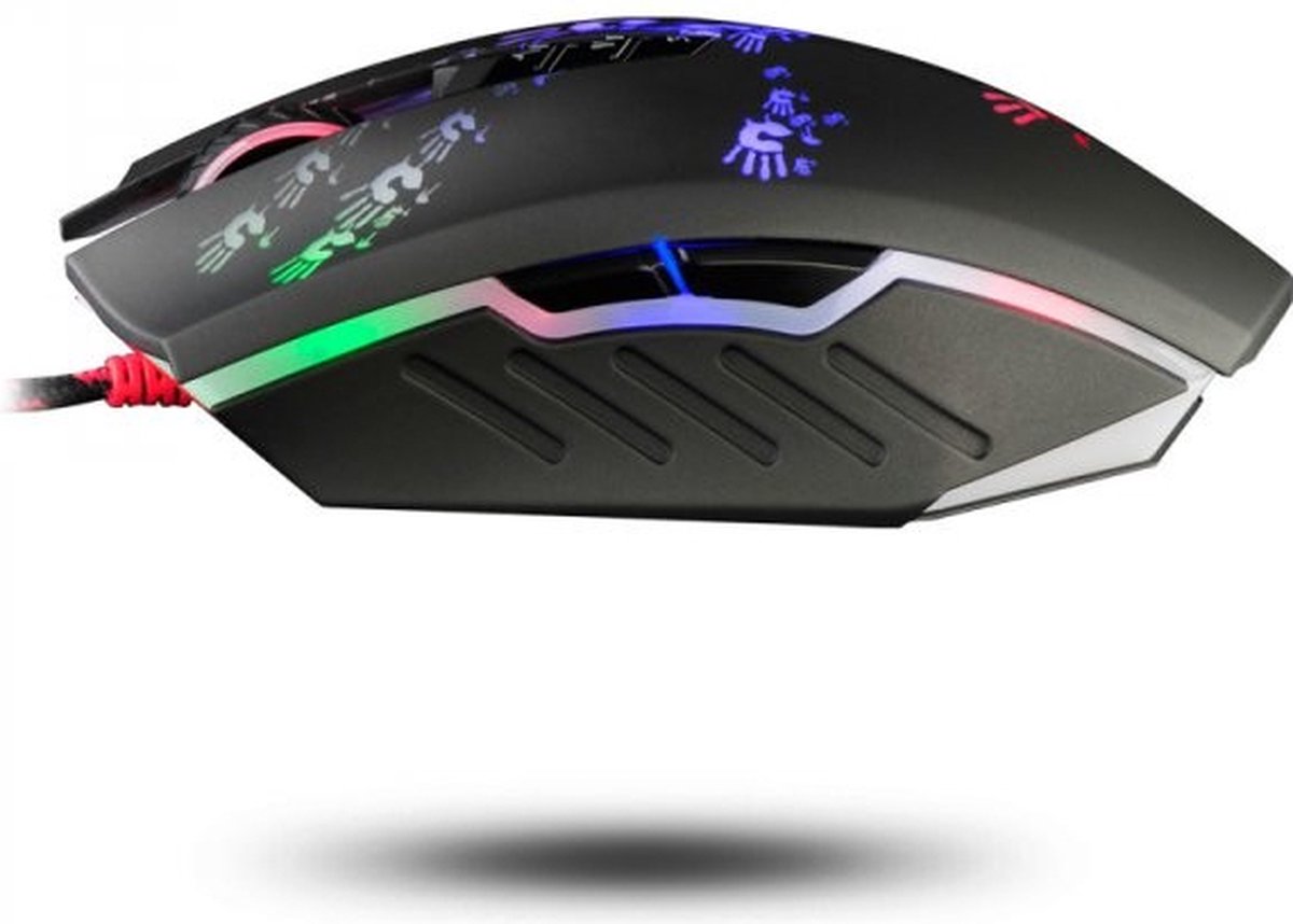 A4Tech - Muis - Gamingmuis - 6200 Dpi, Rgb-Achtergrondverlichting, Bloody - afbeelding 4