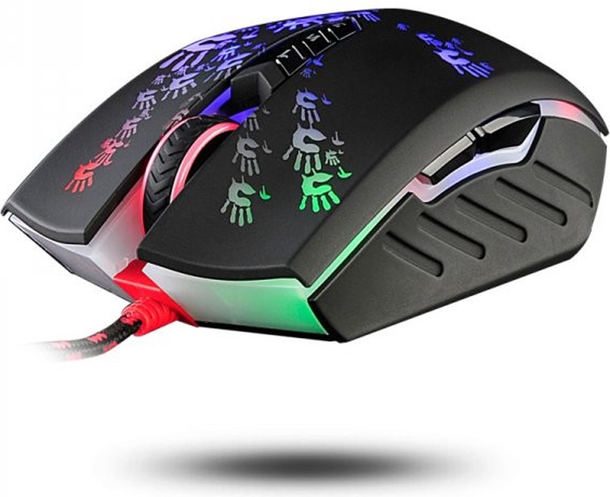 A4Tech - Muis - Gamingmuis - 6200 Dpi, Rgb-Achtergrondverlichting, Bloody - afbeelding 5