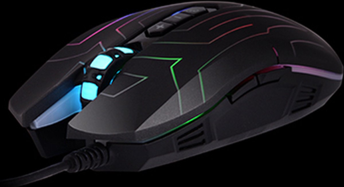A4Tech Xgame X77 - Muis Oscar Neon Gaming Mouse Neon Lighting 2400 Dpi - afbeelding 2