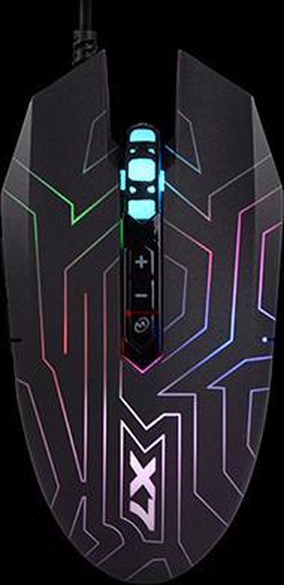 A4Tech Xgame X77 - Muis Oscar Neon Gaming Mouse Neon Lighting 2400 Dpi - afbeelding 3