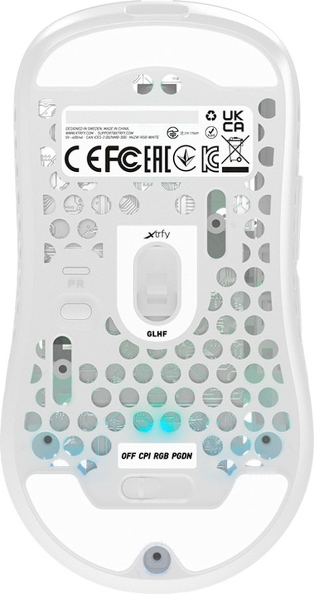 Cherry Xtrfy M42 Rgb Muis Gamen Ambidextrous Rf Wireless + Usb Type-C Optisch - afbeelding 5