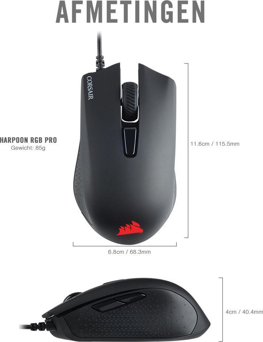 Harpoon RGB Wireless Gaming Mouse - afbeelding 2