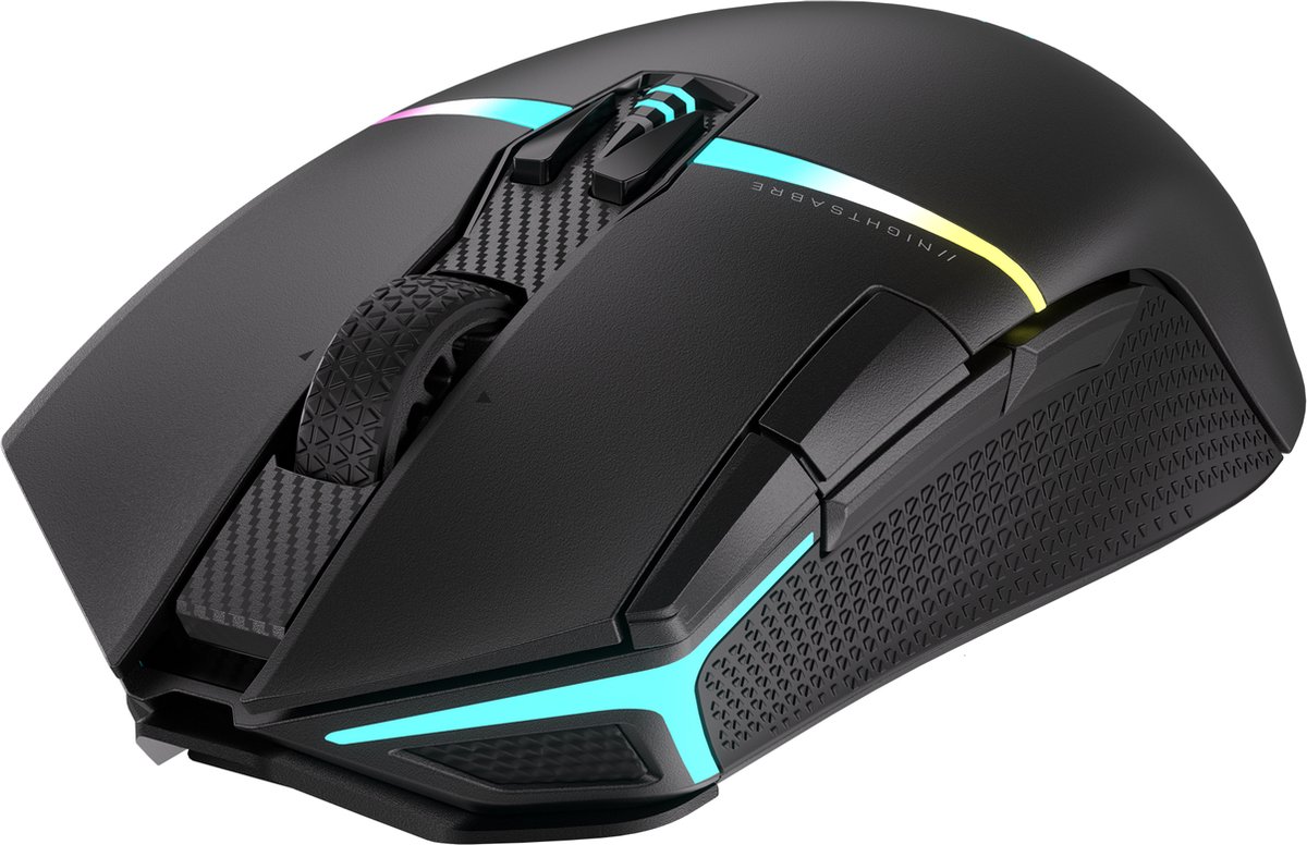 Corsair Nightsabre - Draadloze Optische Gaming Muis - Rgb - Zwart - afbeelding 5