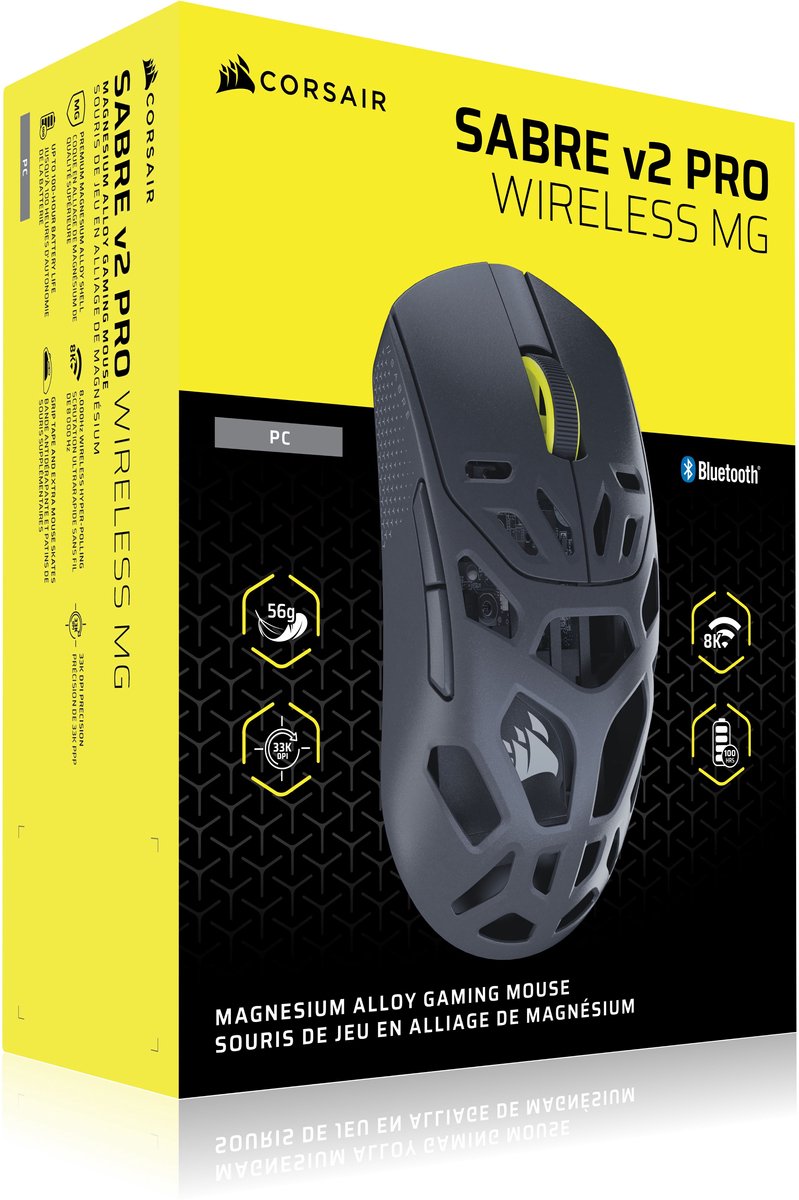 Corsair Sabre V2 Pro Magnesium - Draadloze Gamingmuis - 33000 Dpi - - afbeelding 10