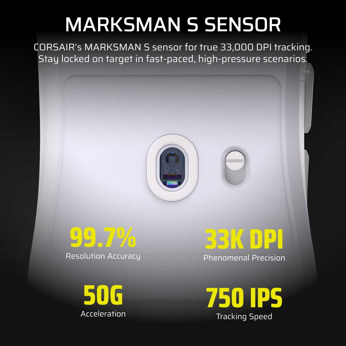 Corsair Sabre V2 Pro Muis Gamen Ambidextrous Optisch 33000 Dpi - afbeelding 10