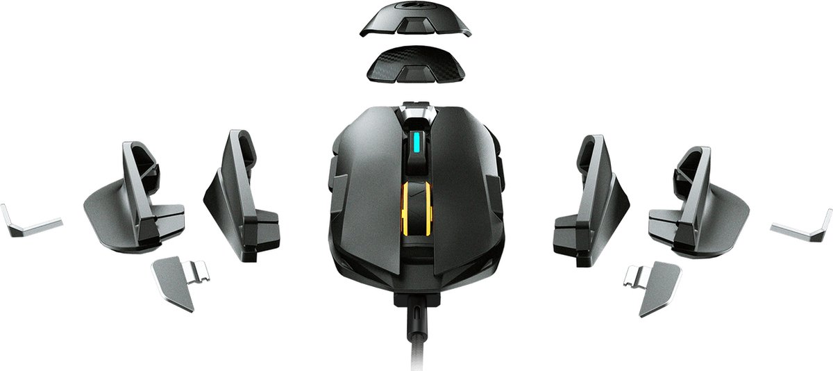 Dualblader Volledig Aanpasbare Gaming Muis Met Tweehandige Ergonomie - afbeelding 5