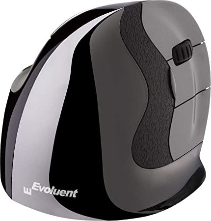 Evoluent verticale muis d draadloos sma 893221 - Evoluent VMDSW mouse Right-hand RF Wireless Laser