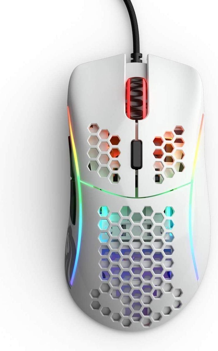 Glorious Glorious Pc Gaming Race Model D Gaming-Maus - Wit, Glanzend