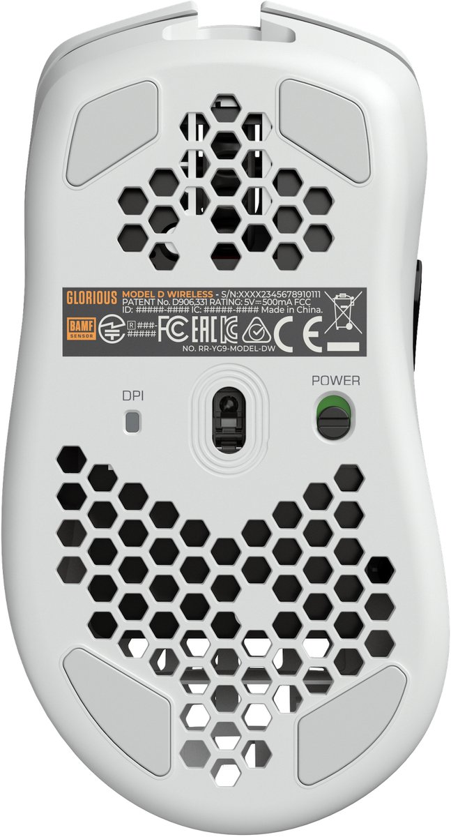 Glorious Pc Gaming Race Model D Wireless (Regular) Mat Wit - Muis - afbeelding 3