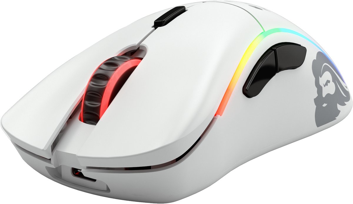 Glorious Pc Gaming Race Model D Wireless (Regular) Mat Wit - Muis - afbeelding 5