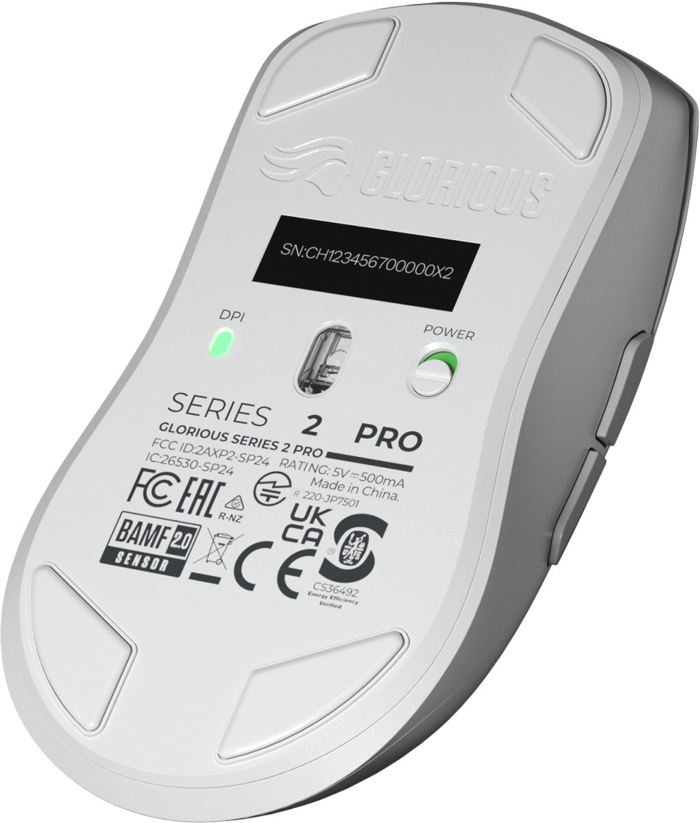 Series 2 PRO Wireless Gaming Mouse (White) - afbeelding 6