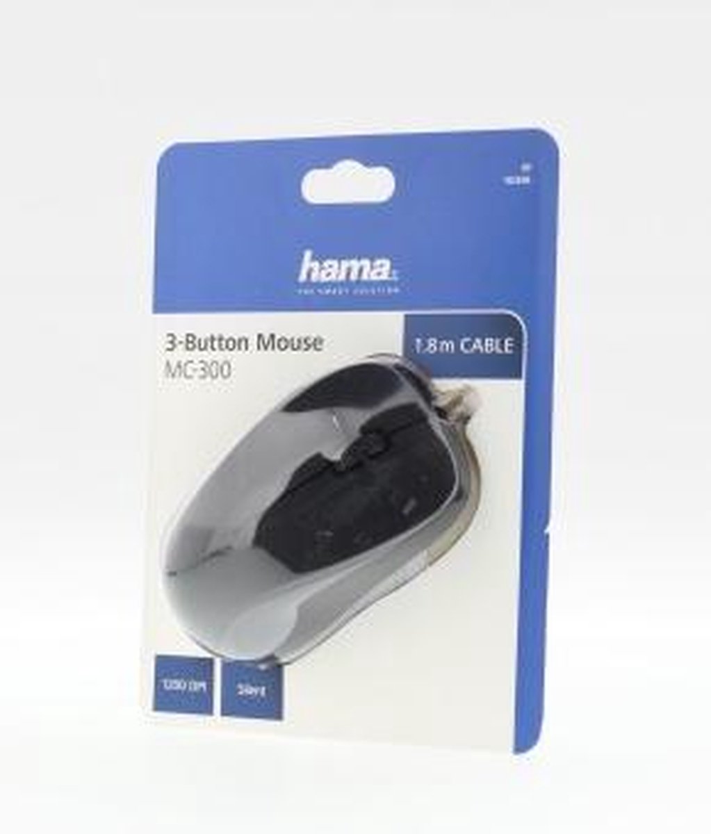 Hama Mc-300 - Optische Bedrade Muis - 3 Knoppen - Zwart - afbeelding 5