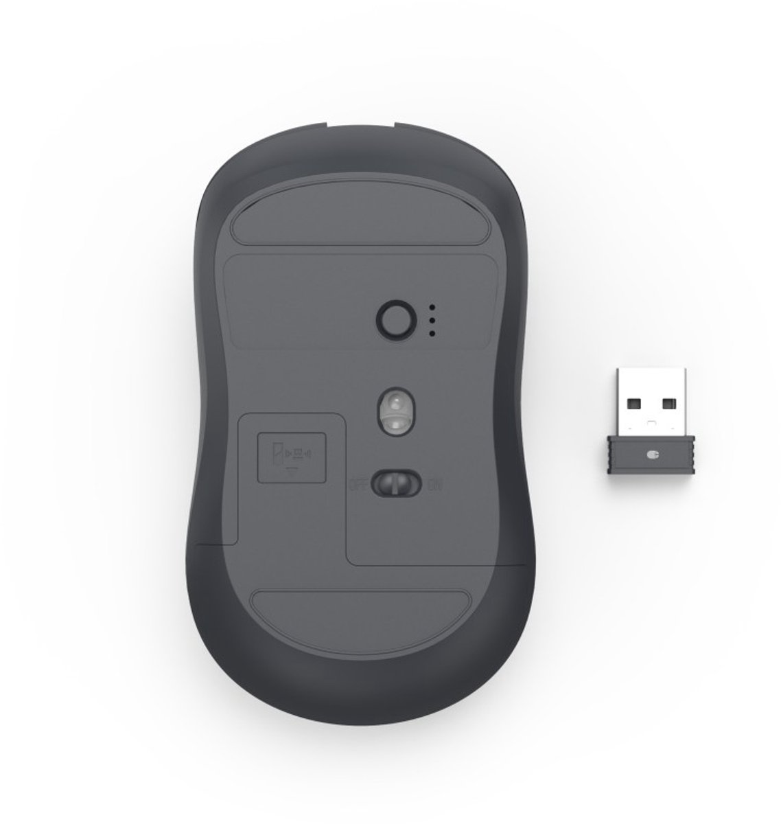 WM-400 Draadloze Optische Muis Zwart - afbeelding 2