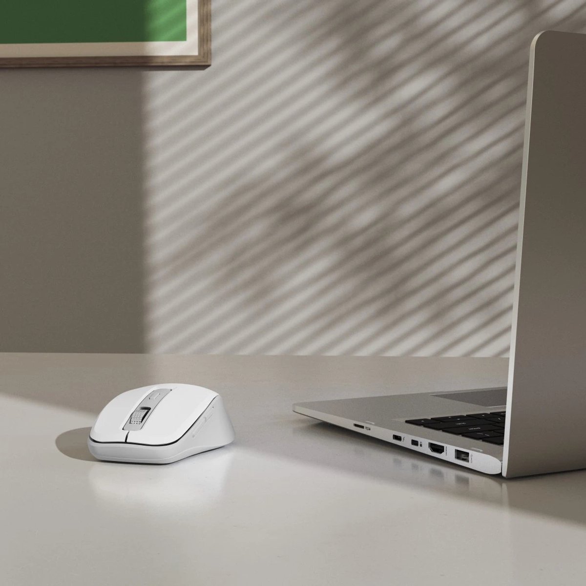 Hama Wm-450 - Optische Draadloze Muis - 7 Knoppen - 2.4 Ghz Rf & Bt - Stil - Wit - afbeelding 2