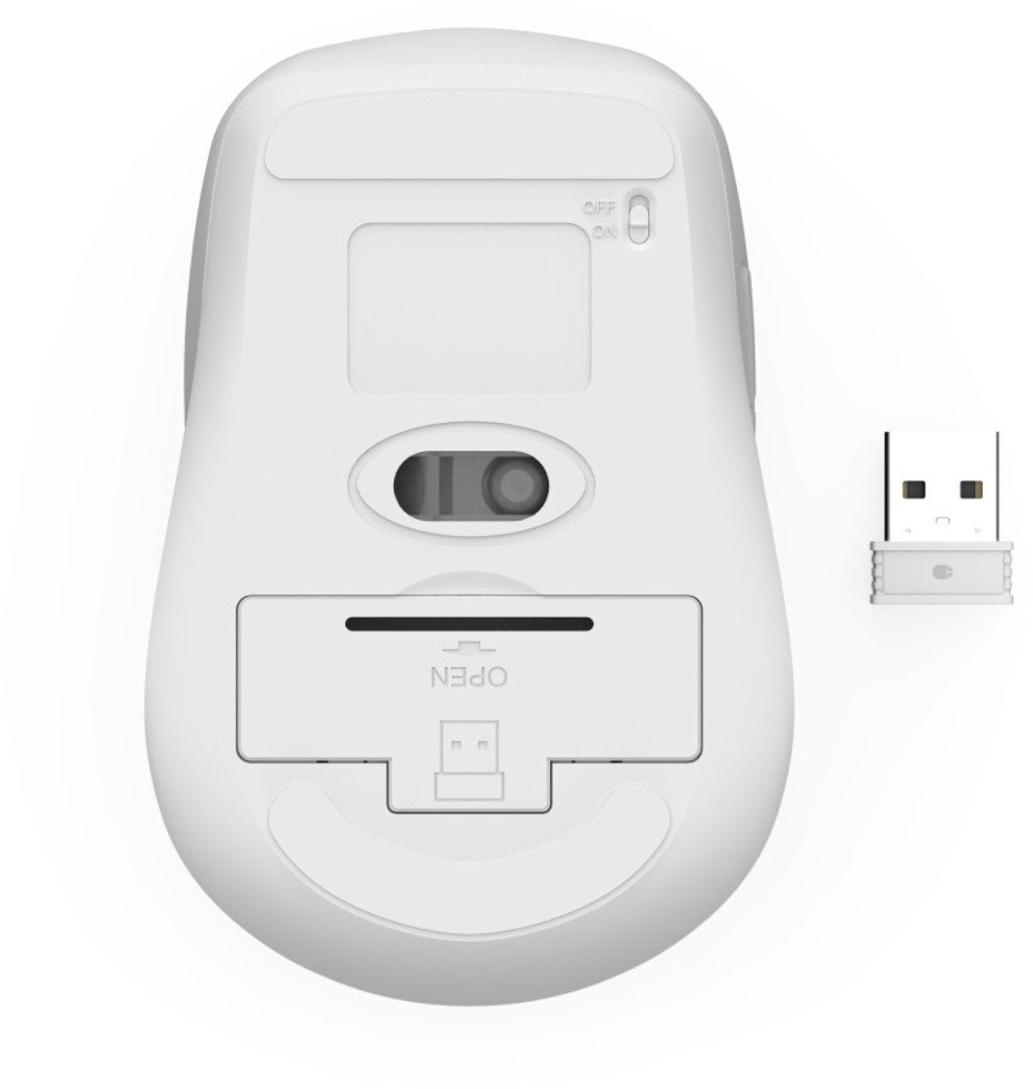 Hama Wm-450 - Optische Draadloze Muis - 7 Knoppen - 2.4 Ghz Rf & Bt - Stil - Wit - afbeelding 5