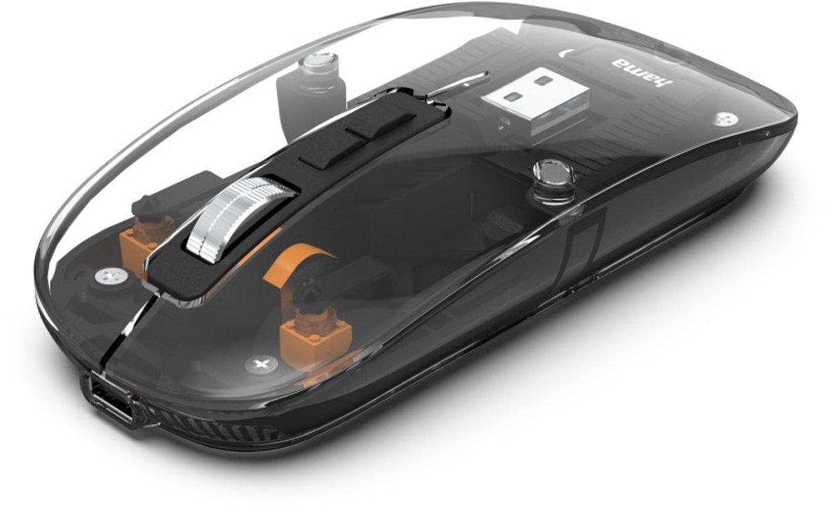 Hama Wm-600 - Optische Draadloze Muis - 6 Knoppen - 2.4 Ghz Rf & Bt - Stil - - afbeelding 5