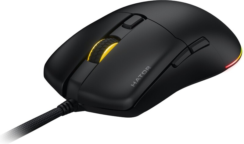 Hator pulsar 3 muis 2 orig - Hator Pulsar 3 Gamen Ambidextrous USB Type-A Optisch Muis (Black)