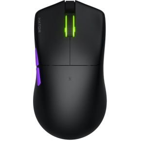 HATOR Hator Pulsar 3 Ultra 8K+4K Wireless, Black Gaming Mouse - Hator Optical Yellow 100M Switches Pixart Paw3395 (Htm680)