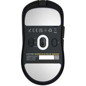 Hator quasar 3s ultima 8k wireless m 6 orig - Hator Quasar 3 Ultra 8K, 8000 Hz Polling Rate, 500 mAh Muis (Black)