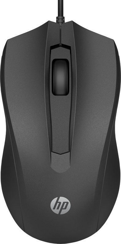 Hp 100 bedrade muis zwart - HP 100 Wired Mouse