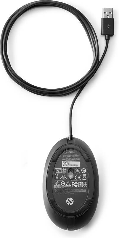 Hp 320m muis in zwart 4 orig - HP Wired Desktop 320M Mouse