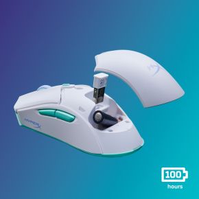 HyperX Pulsefire Haste 2 Core Wireless Gaming Mouse (White) - afbeelding 7