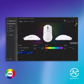 HyperX Pulsefire Haste 2 Core Wireless Gaming Mouse (White) - afbeelding 8