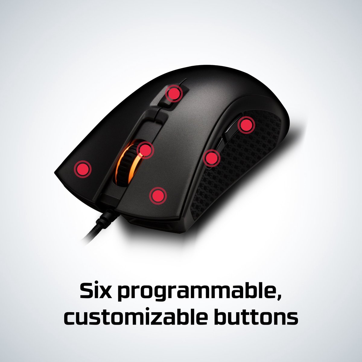 Hyperx Pulsefire Fps Pro Rgb Gaming Muis - 16000Dpi - Zwart - afbeelding 3