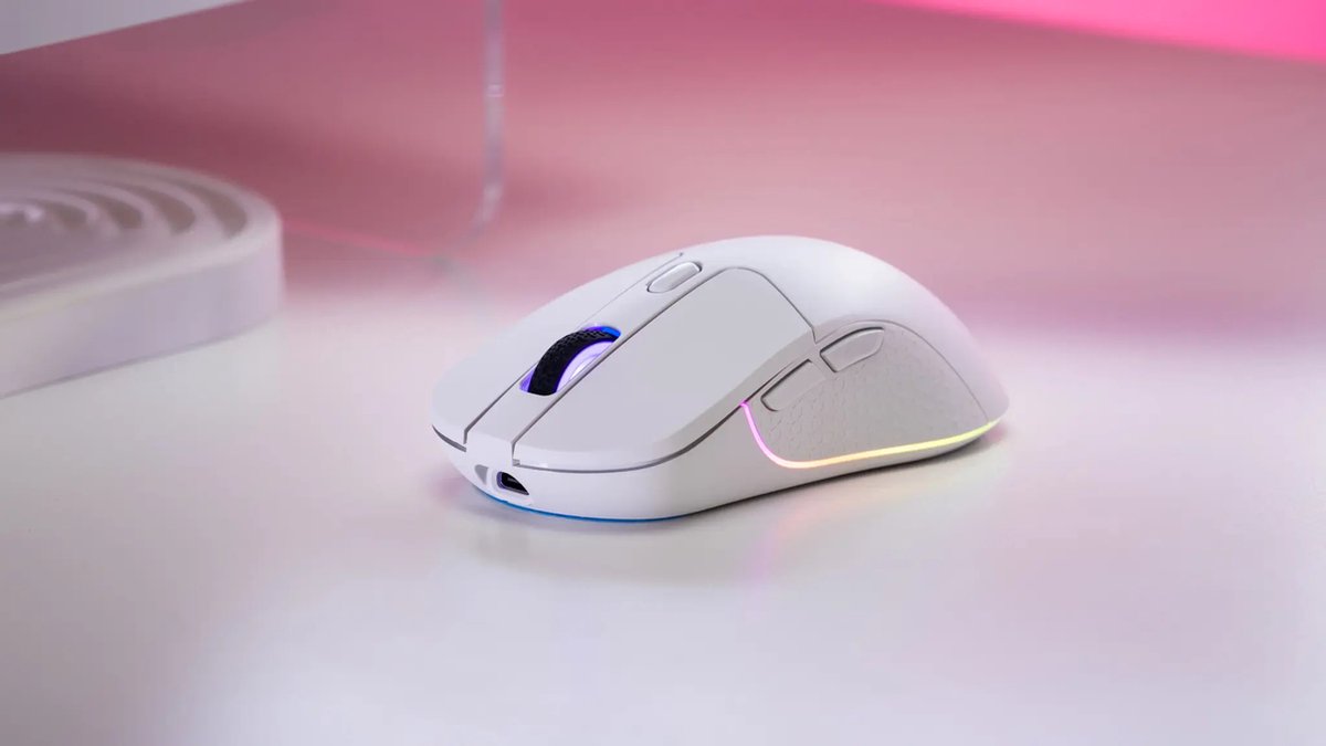 Keychron M3 Draadloze Rgb Muis Wit - afbeelding 3