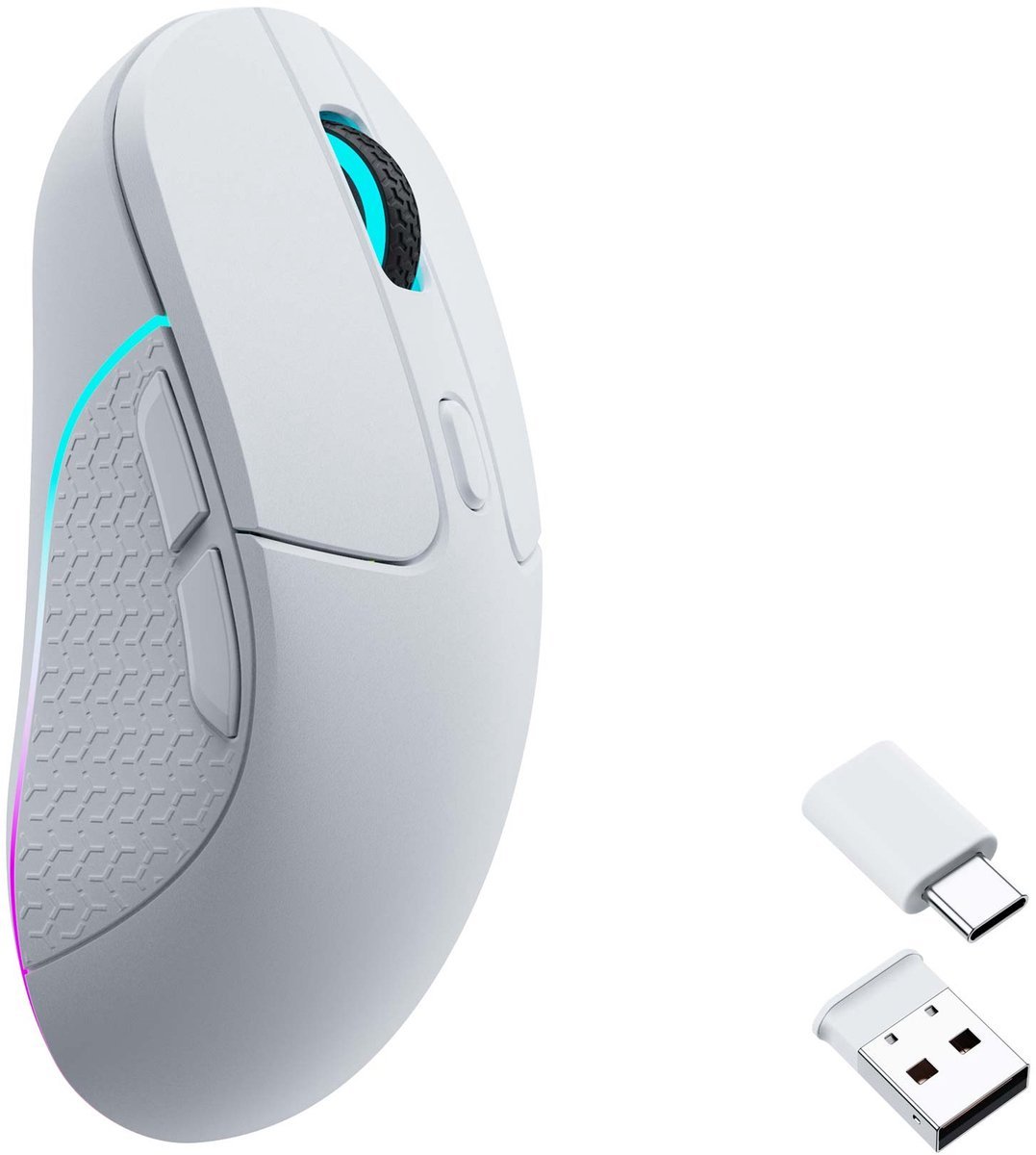 Keychron Keychron M3 Draadloze Rgb Muis Wit