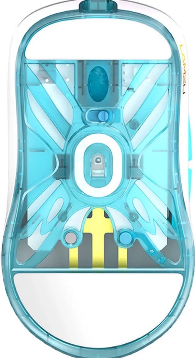 Lamzu Atlantis Mini Pro Polar White - Muis Bedraad & Draadloos - Pixart Paw3395 - afbeelding 3