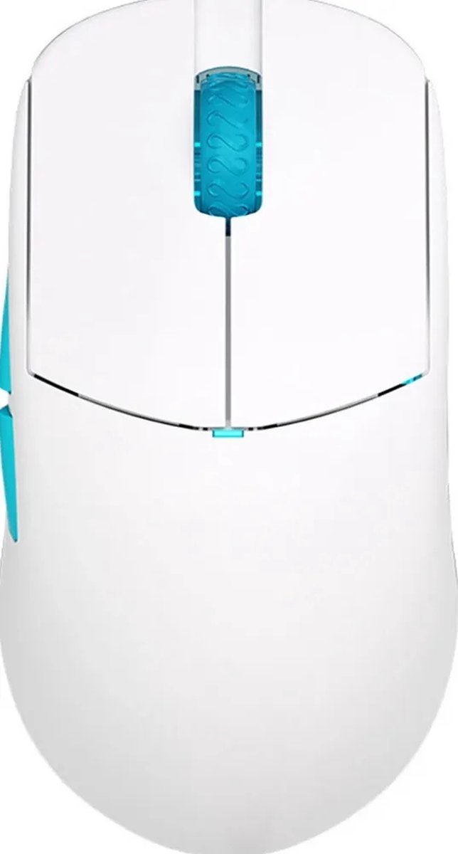 Lamzu Lamzu Atlantis Mini Pro Polar White - Muis Bedraad & Draadloos - Pixart Paw3395 - 260000 Dpi - Wit