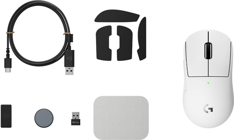 Logitech g logitech g pro x superlight 2c 1993676 8 orig - Logitech G PRO X SUPERLIGHT 2c - 8K Polling - White Muis (White)