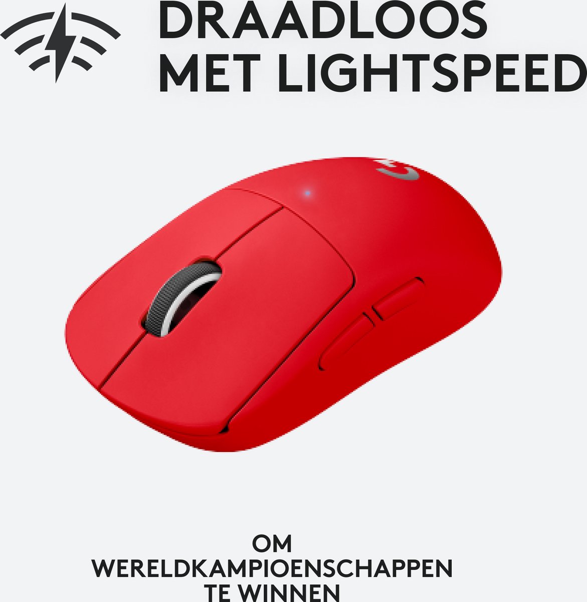 Logitech G Pro X Superlight - Draadloze Esports Gaming Muis - Rood - afbeelding 4