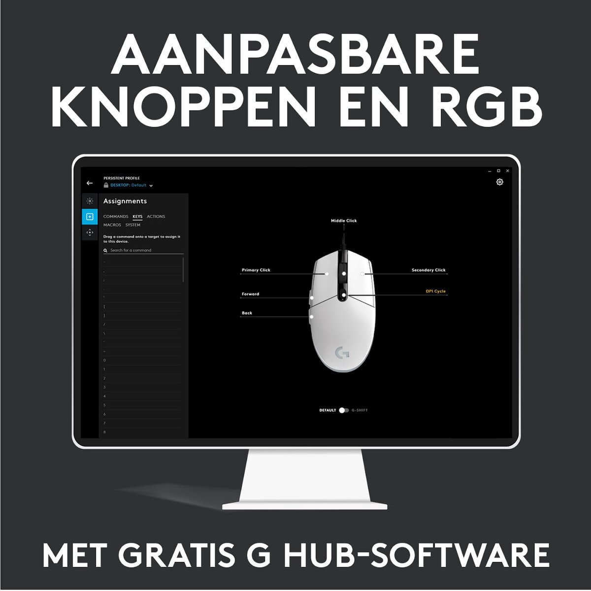 Logitech G203 Lightsync - Bedrade Gaming Muis - Rgb Verlichting - Zwart - afbeelding 6