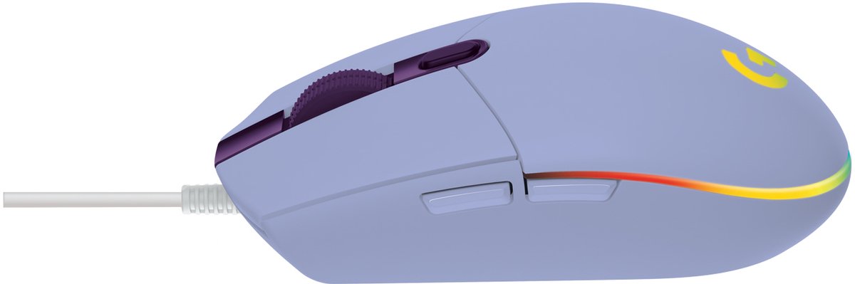 Logitech G203 Lightsync - Gaming Muis - Rgb Verlichting - Lila - afbeelding 7