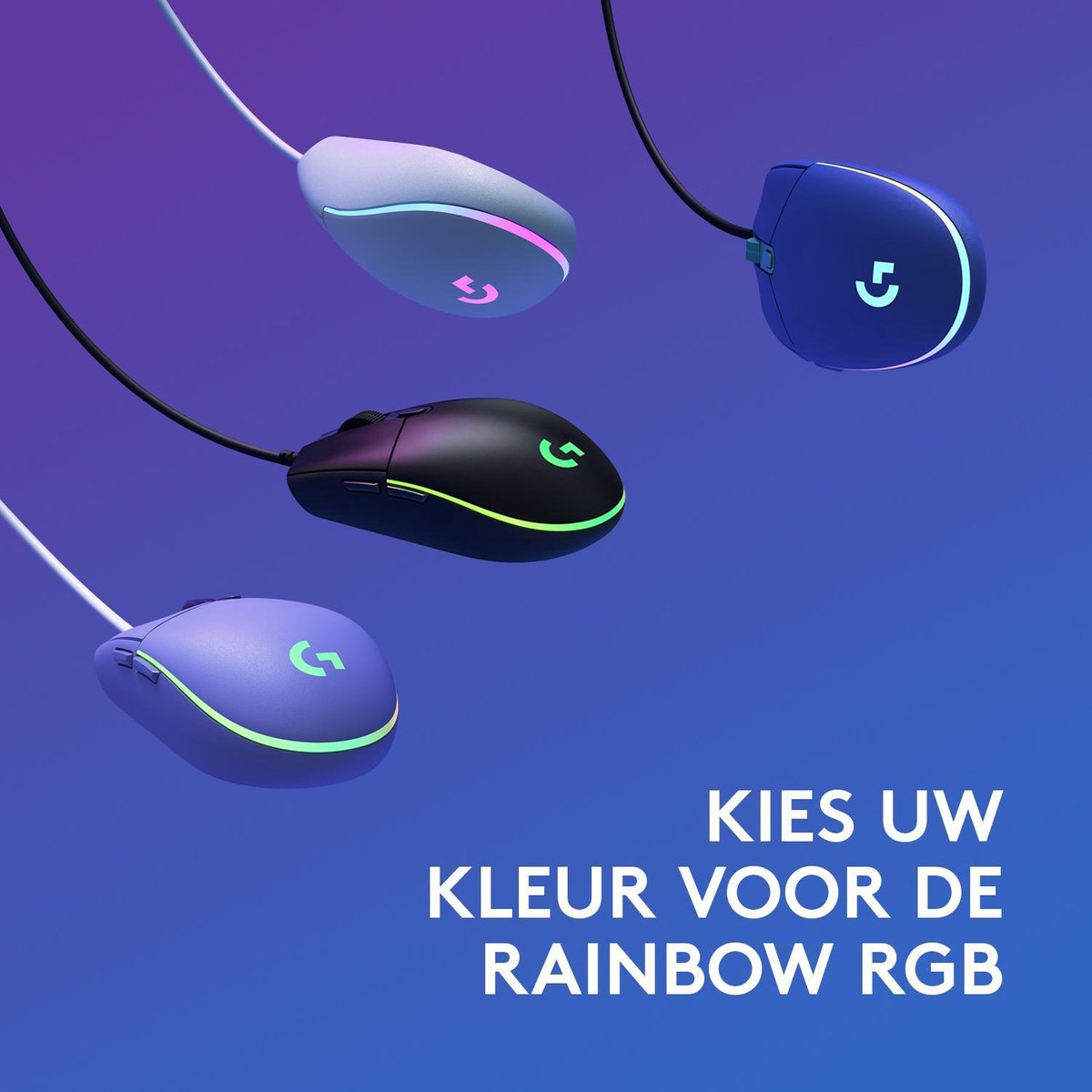 Logitech G203 Lightsync - Gaming Muis - Rgb Verlichting - Lila - afbeelding 8