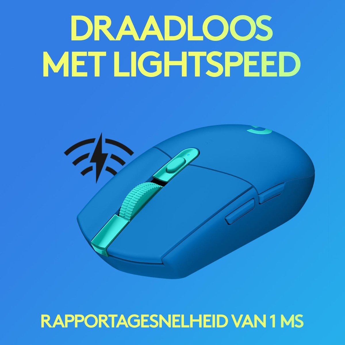 Logitech G305 Hero Lightspeed - Draadloze Gaming Muis - Blauw - afbeelding 3