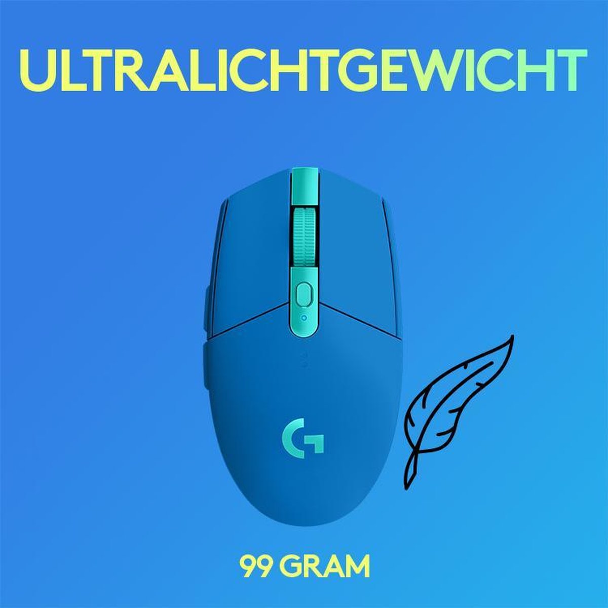 Logitech G305 Hero Lightspeed - Draadloze Gaming Muis - Blauw - afbeelding 7