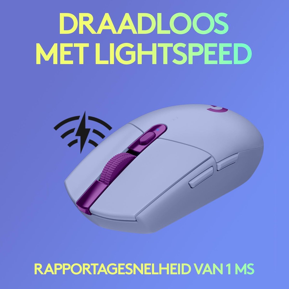 Logitech G305 Hero Lightspeed - Draadloze Gaming Muis - Lila - afbeelding 4