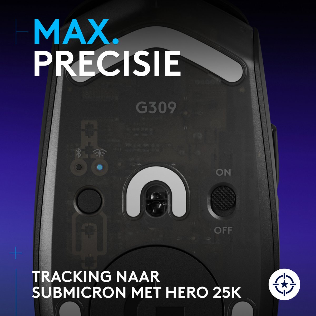 Logitech G309 Lightspeed - Draadloze Gaming Muis - Zwart - afbeelding 4