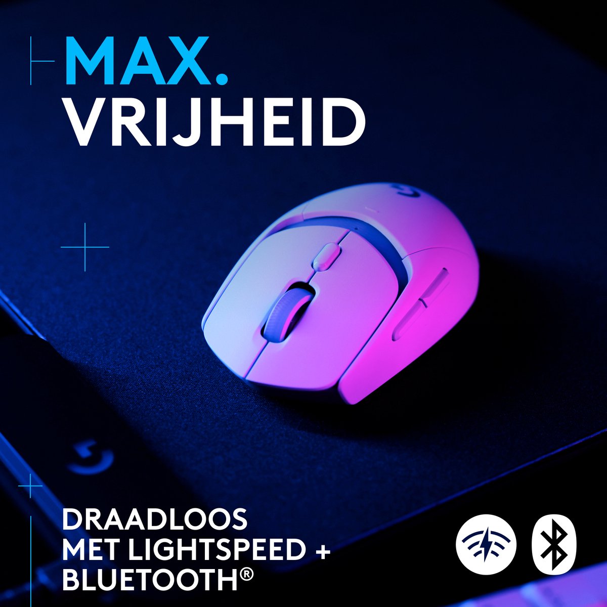 Logitech G309 Lightspeed - Draadloze Gaming Muis - Wit - afbeelding 2