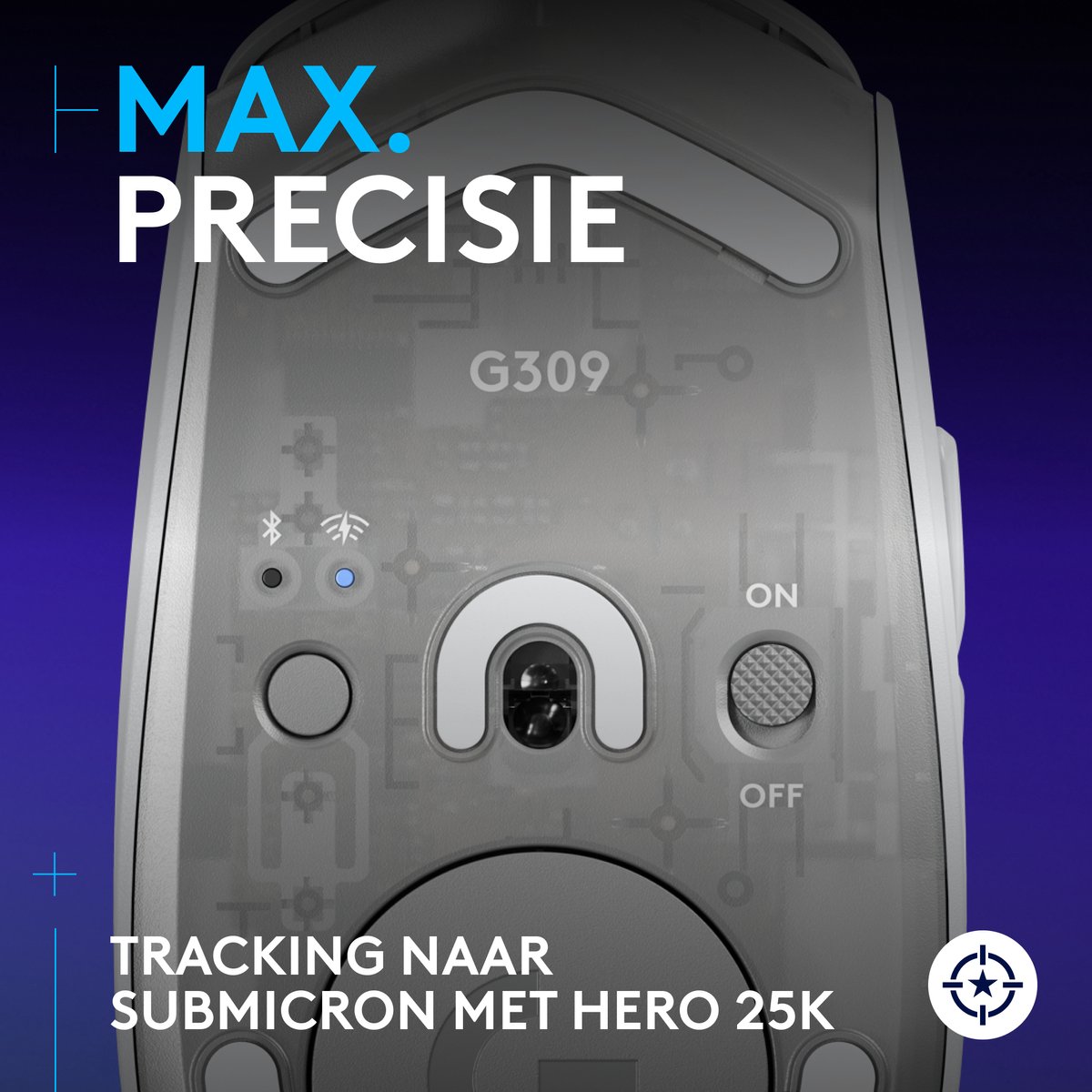 Logitech G309 Lightspeed - Draadloze Gaming Muis - Wit - afbeelding 3