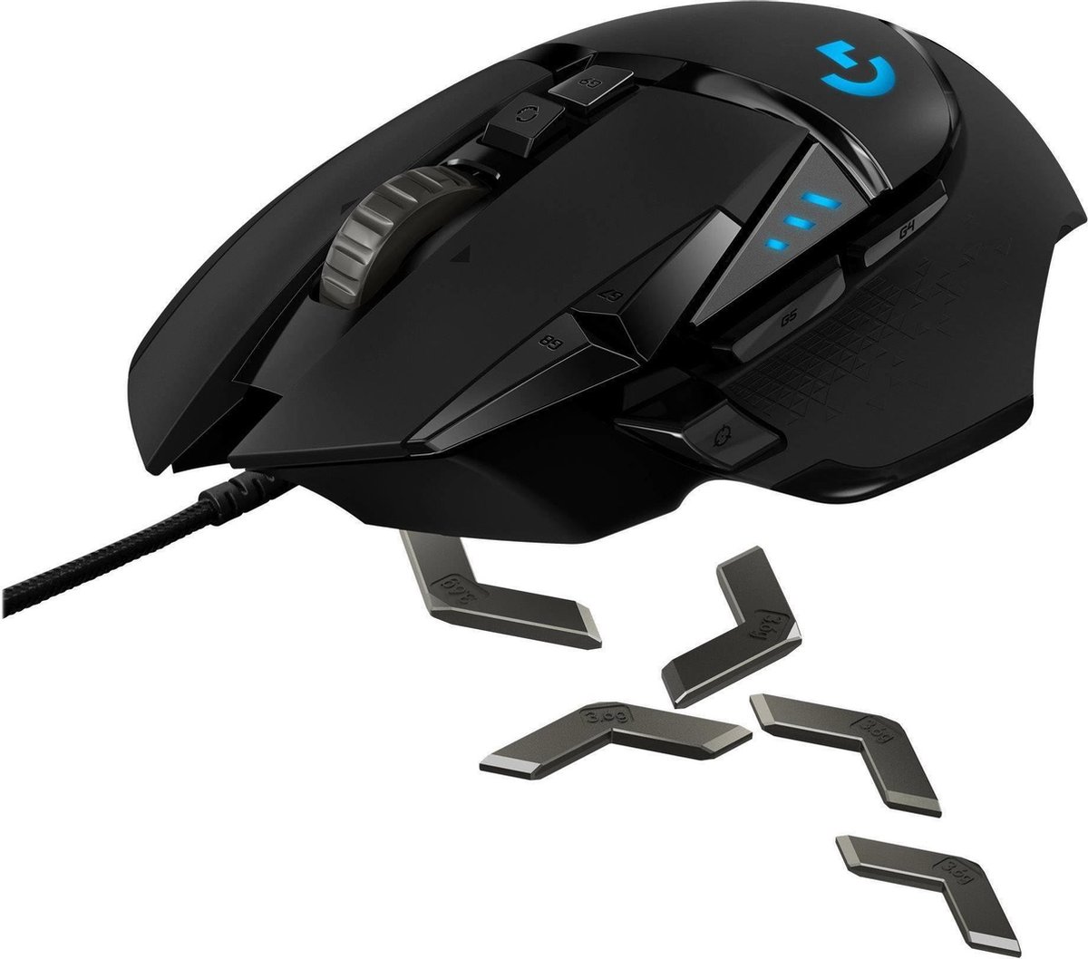 Logitech G502 Hero - Bedrade Gaming Muis - 25.600 Dpi - Rechtshandig - Zwart - afbeelding 9